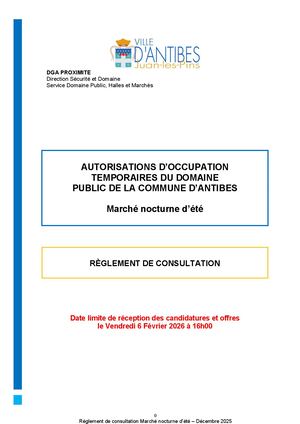 Règlement Consultation Marche Nocturne Ete