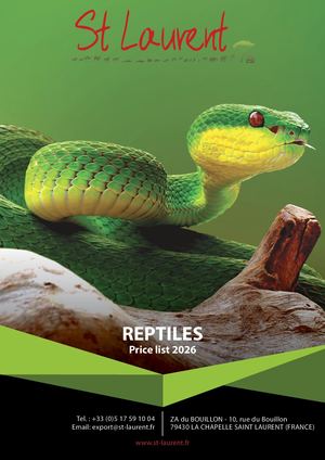 Anglais Catalogue REPTILES & POISSONS BD