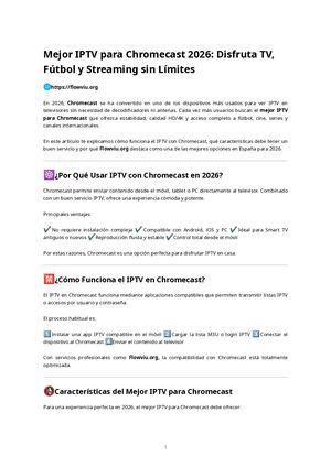 Mejor Iptv Para Chromecast 2026 – Flowviu