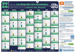 Calendrier Collecte 2026 LA CAPELLE WEB