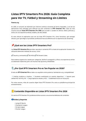 Listas IPTV Smarters Pro 2026: Guía Completa para Ver TV, Fútbol y Streaming sin Límites