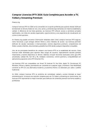 Comprar Licencias IPTV 2026: Guía Completa para Acceder a TV, Fútbol y Streaming Premium