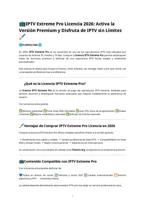 IPTV Extreme Pro Licencia 2026: Activa la Versión Premium y Disfruta de IPTV sin Límites