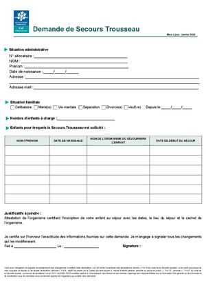 Demande De Secours Trousseau