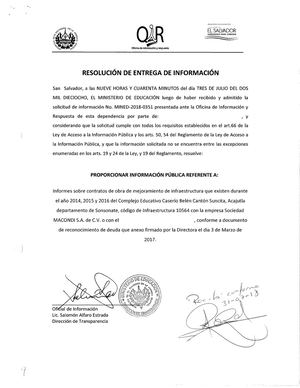 Resolucion Del Mined 2018 0351