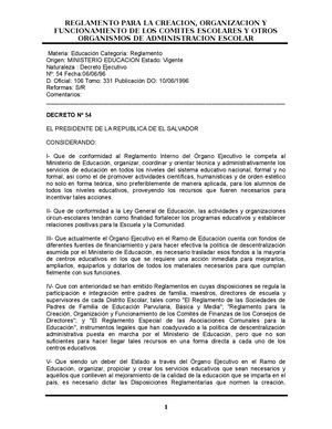 Reglamento Creacion Cde