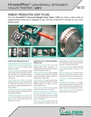 HydroPro Universal Straight Valve Tester