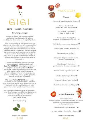 MENU GIGI