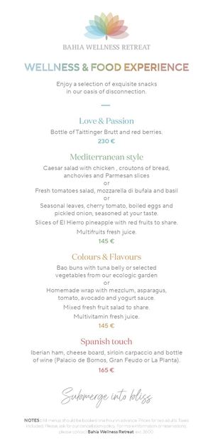 Wellness & Food Experience