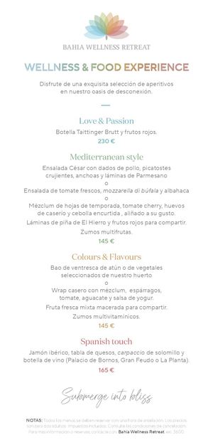 Wellness & Food Experience