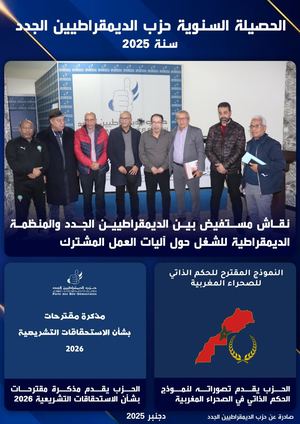 الحصيلة السنوية لأنشطة حزب الديمقراطيين الجدد ـ 2025