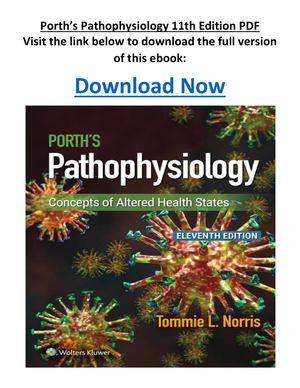 Porth’s Pathophysiology 11th Edition PDF