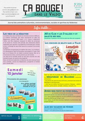 Journal ça Bouge Dans Le Valdo Janvier 2026