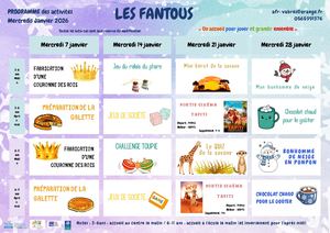 Mercredis Janvier 2026