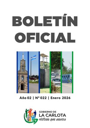 Boletín Oficial N° 22 -  Enero 2026