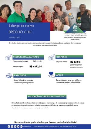 Balanço Eventos - Brechó Chic 17-12-2025