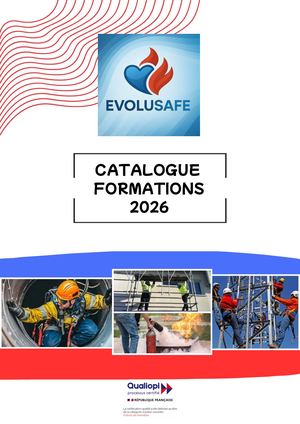 Catalogue formations 2026 EVOLUSAFE BGF
