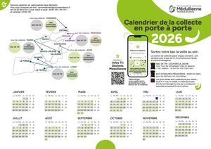 Calendrier 2026 de la collecte