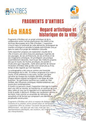 Exposition Fragments d'antibes