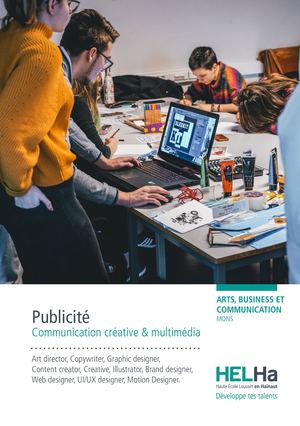 Bachelier en Publicité, Communication créative et digitale – Arts Appliqués HELHa Mons