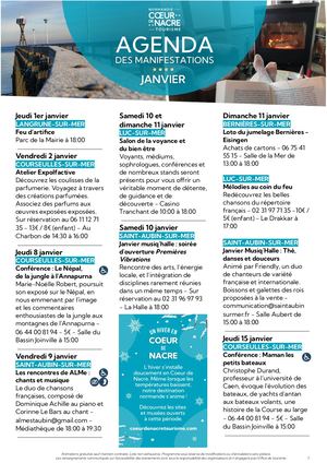 Agenda De Janvier