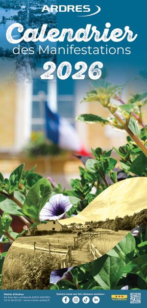 CALENDRIER DES MANIFESTATIONS 2026 - ARDRES