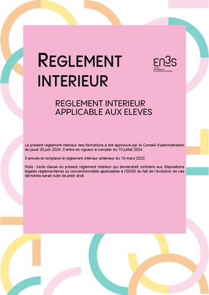 Reglement Intérieur 15 07 24