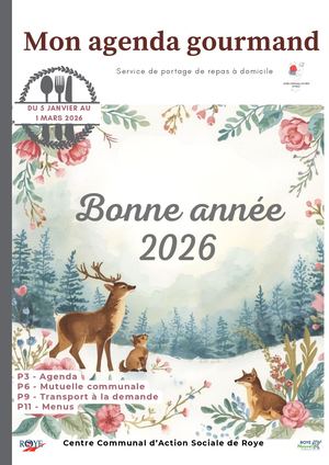 Repas à domicile Septembre Novembre 2025