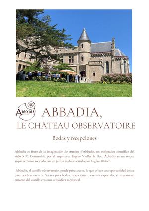 Bodas y Privatización 2026 - Abbadia, el Castillo-Observatorio