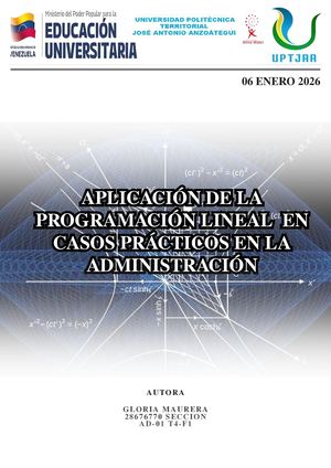 Programación Lineal En La Administración