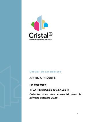 Dossier De Candidature - Le Colisée