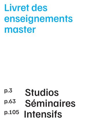 2026 Printemps Etudiants Studios Seminaires
