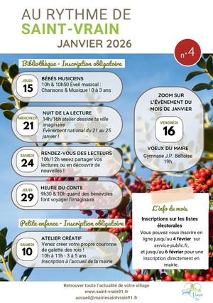 Au Rythme De Saint Vrain Janvier