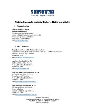 Distribuidores Didier Hatier México