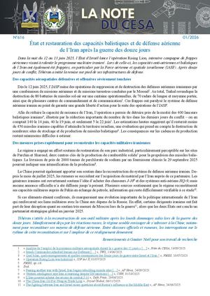 LA NOTE DU CESA N° 616