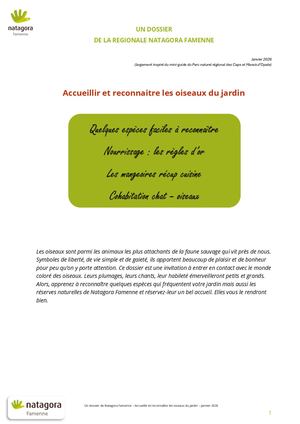 Accueillir et reconnaître les oiseaux du jardin