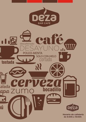 Carta Bar Cafeteria Zoco