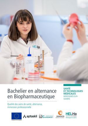 Bachelier en Biopharmaceutique – Santé HELHa Montignies-sur-Sambre