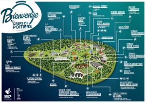 Le plan du CREPS de Poitiers