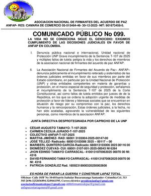 Comunicado 099