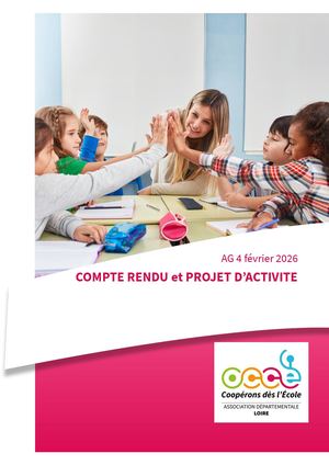 Rapport et projet d'activité Associations Départementale AD42