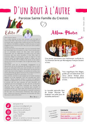 D'Un Bout A L'Autre Janvier Février 2026