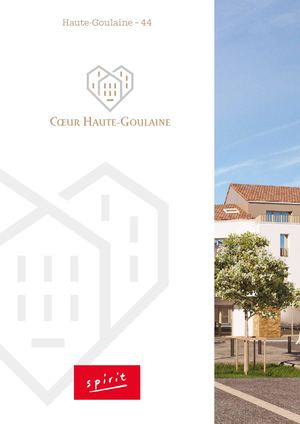 Brochure Coeur Haute Goulaine