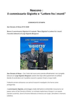 Nascono Il Commisario E La Colleazione Di Poaesie