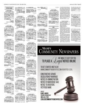 Thursday Legals 1 8 26