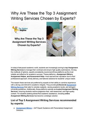 Calaméo - Why Are These The Top 3 Assignment Writing Services Chosen By ...