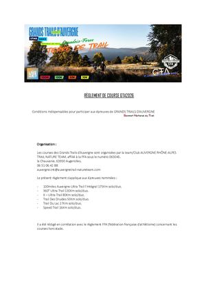 Règlement De Course GTA2026