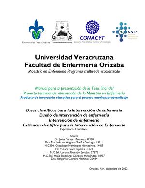 Lineamientos Para Tesis De Maestría Orizaba 2023 Seg