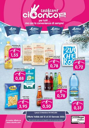 Volantino Ciconto dal 12 Gennaio al 25 Gennaio