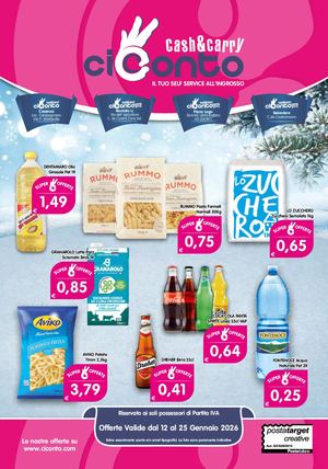 Volantino Ciconto dal 12 Gennaio al 25 Gennaio